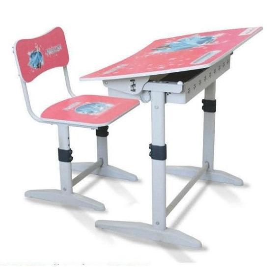 BHS1407 | Bộ bàn ghế học sinh tiểu học BHS-14-07 màu hồng